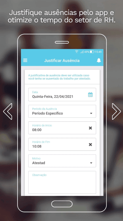Secullum Ponto RH Ultimate — aplicativo Central do Funcionário — imagem 4