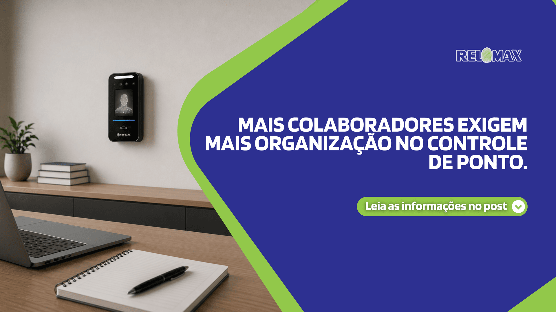 Mais colaboradores exigem mais organização no controle de ponto.
